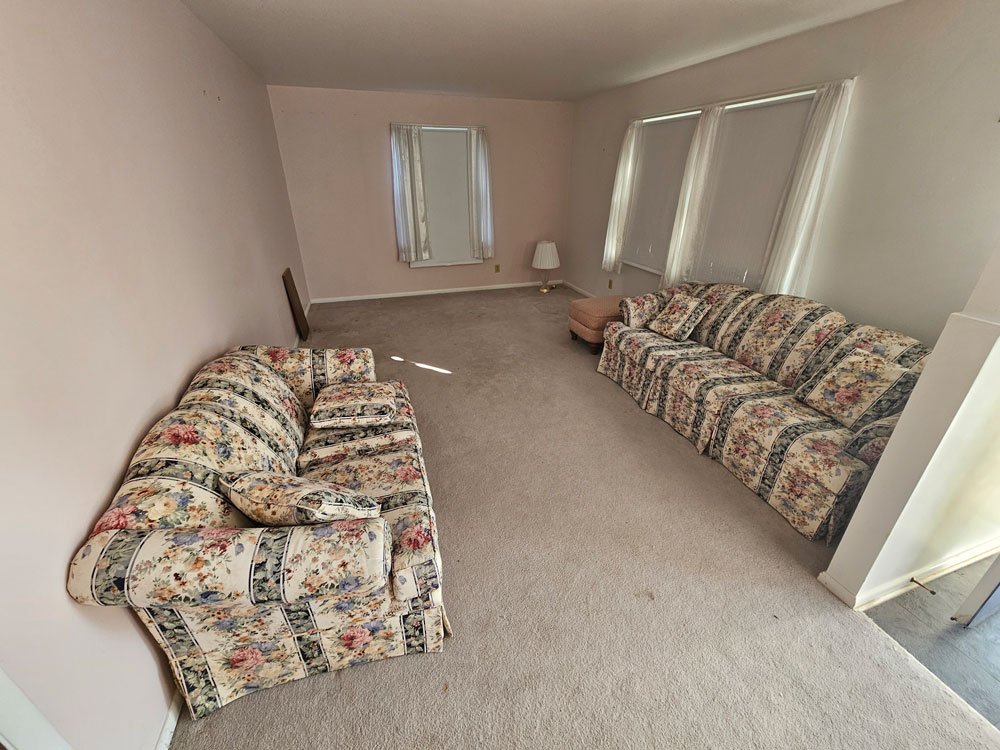 Junk Task Force 1 Trailer outside in snow