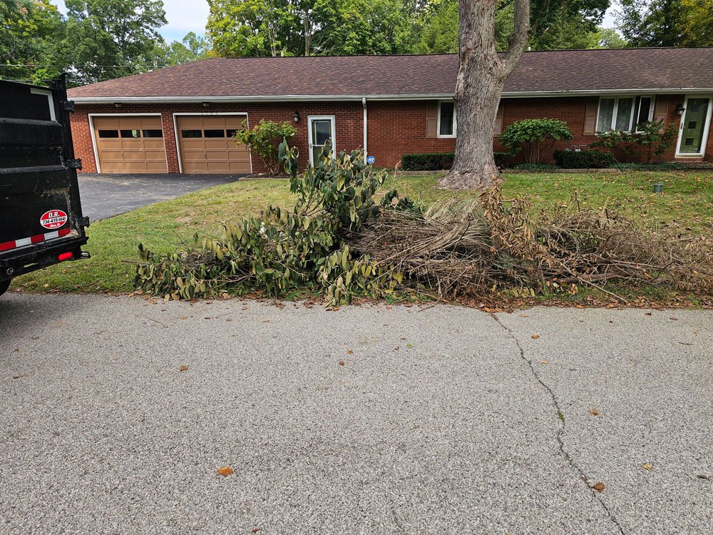 Junk Task Force 1 Trailer in driveway